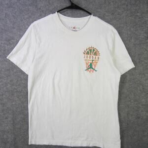 Jordan Shirt Mens Medium Retro Basketball Hoop Sun Jumpman Standard Fit Athletic